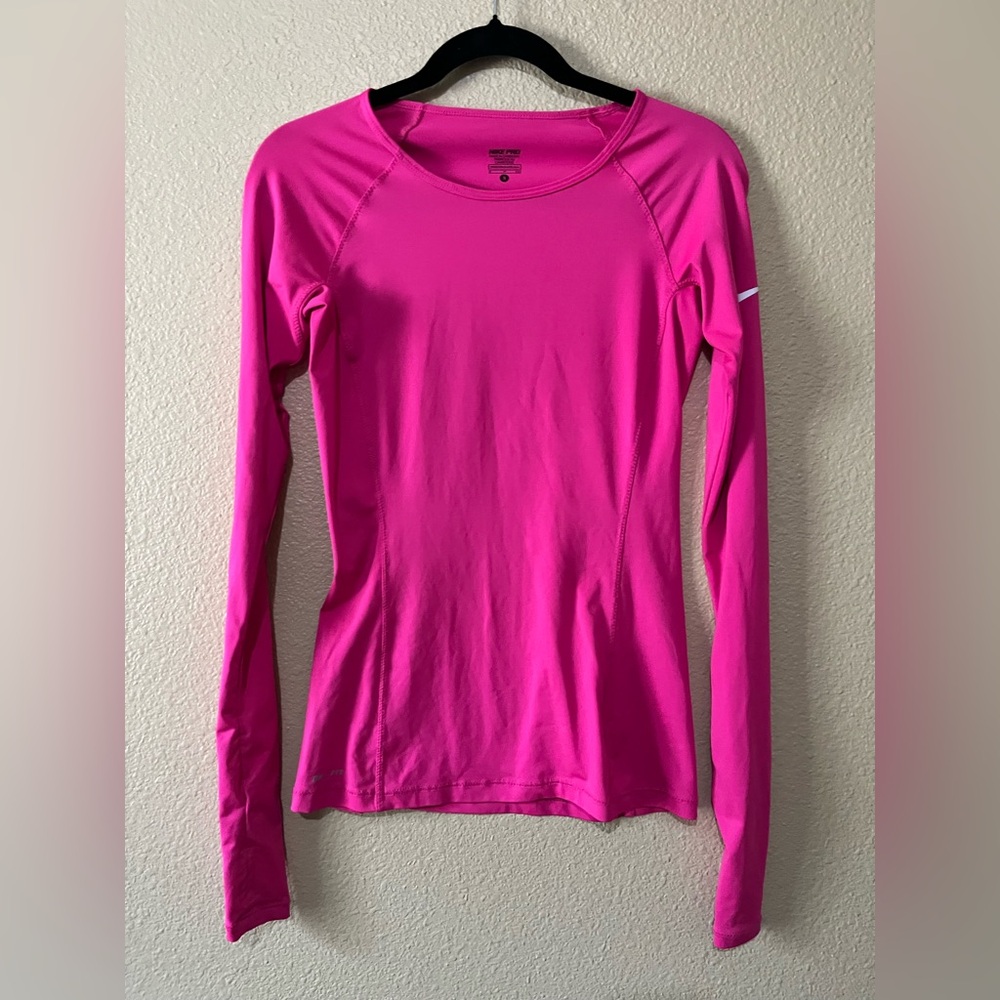 FLAW Nike Pro Pink Long Sleeve Top size S